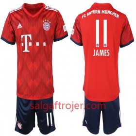 FC Bayern München Fodboldtrøjer James Rodriguez 11 Børn Hjemmebanesæt 2018/19 Kort ærmer